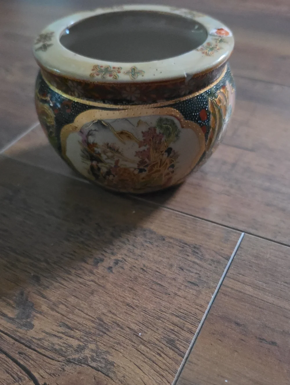 Decorative Ceramic Accent Pot - Multicolor